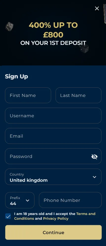 CasinoNapoli Registration
